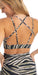 Carra Lee Active Sports Bras Zebra Eco Diamond Back bra