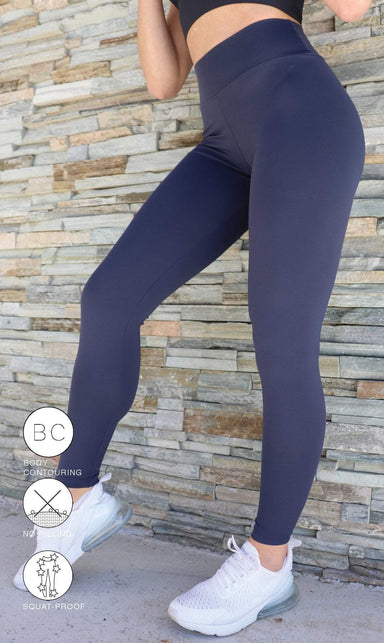 Navy Body Contouring Extra Long Leggings - Be Activewear