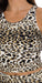 Carra Lee Active Tops White Cheetah Crop Top