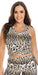 Carra Lee Active Tops White Cheetah Crop Top