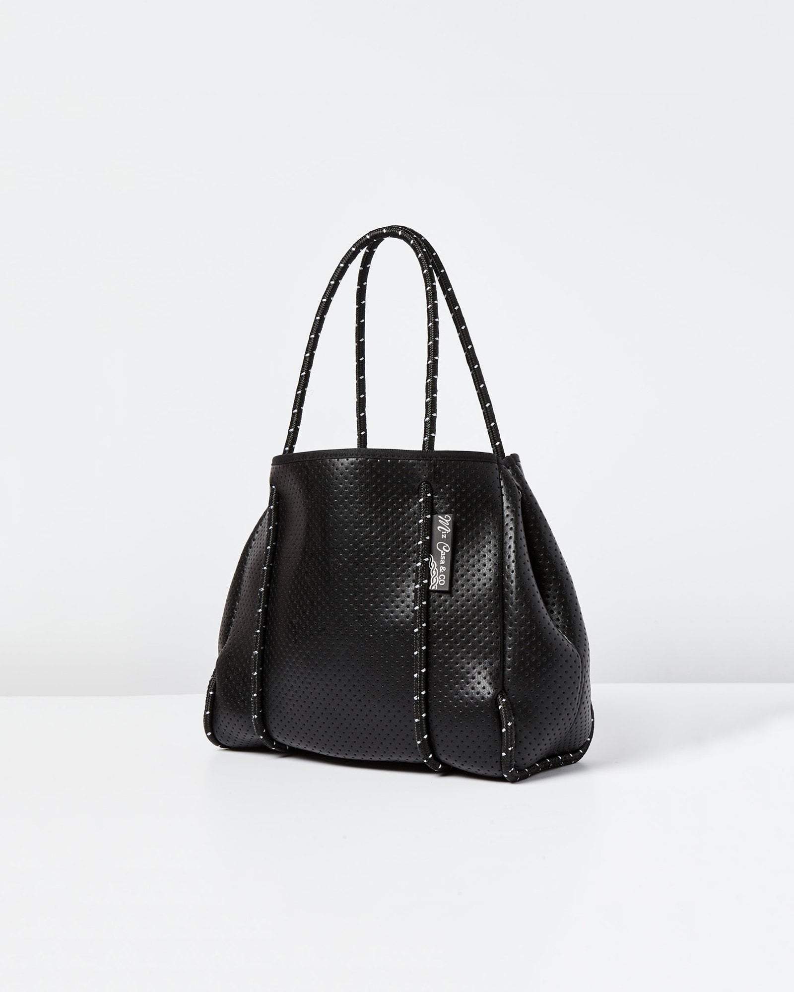 Core Trainer Australia Bags One size / Shiny Black Miz Casa and Co Lila Neoprene Mini Tote Bag Shiny Black