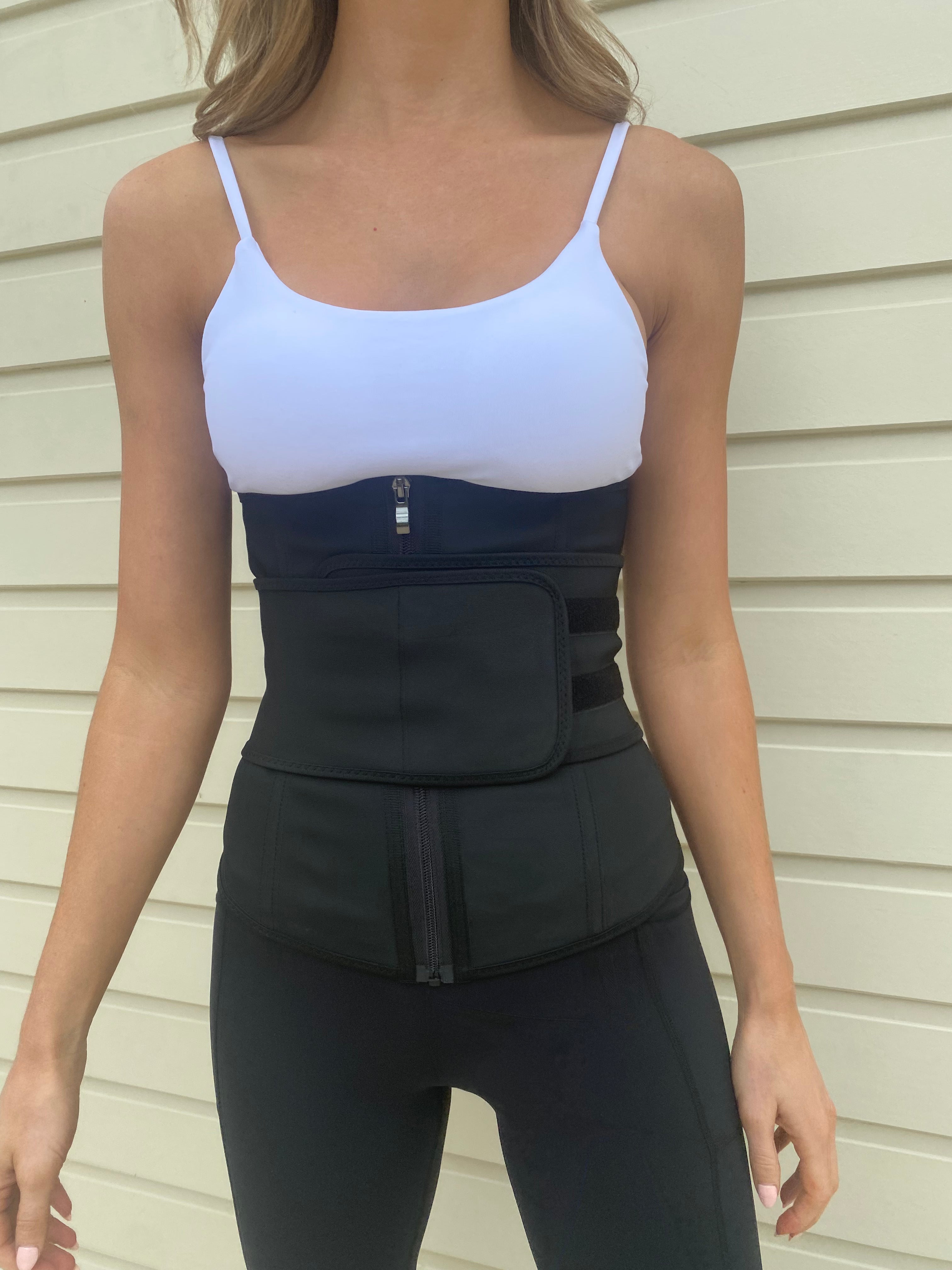 Core Trainer Australia Waist trainer Core Trainer Latex Velcro Band Black