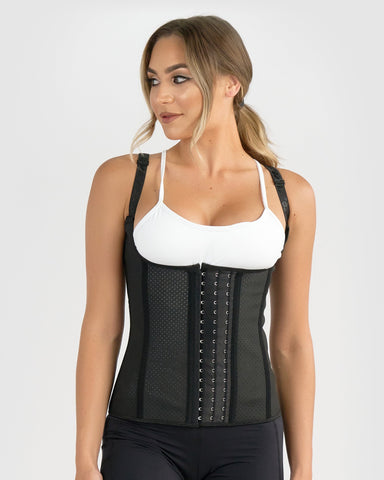 Core Trainer Waist trainer Core Trainer Breathable Vest With Adjustable Straps Black
