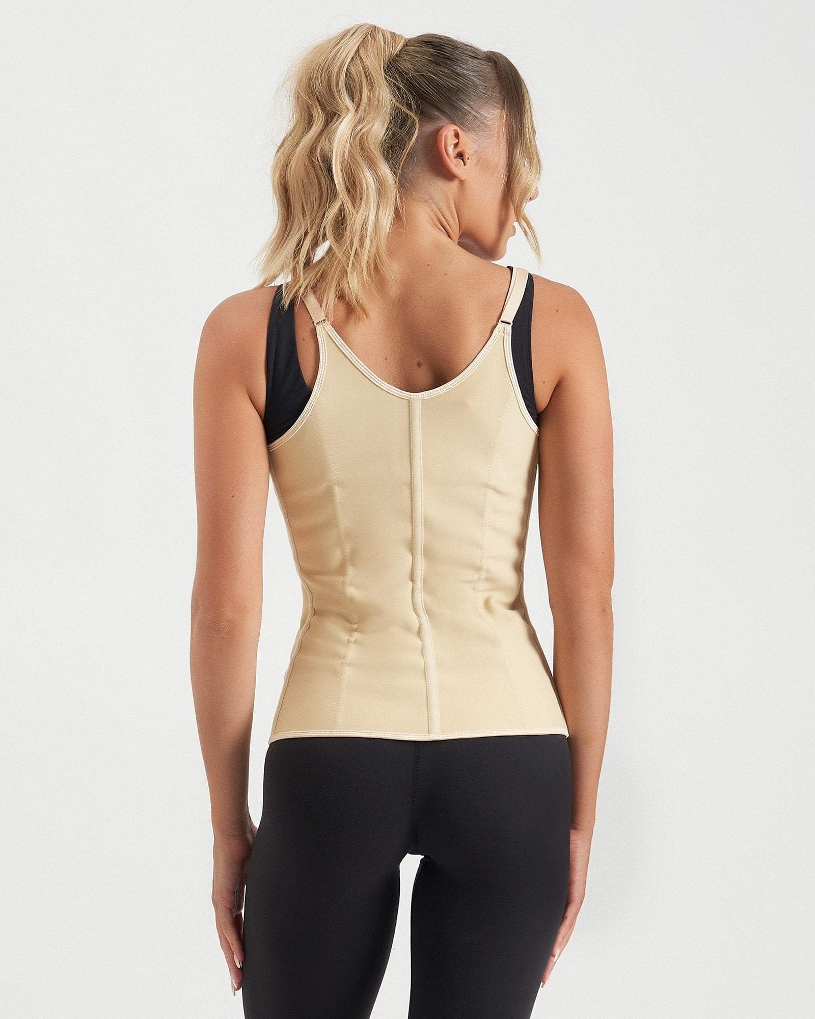 Core Trainer Waist trainer Core Trainer Deluxe Vest With Adjustable Straps Nude