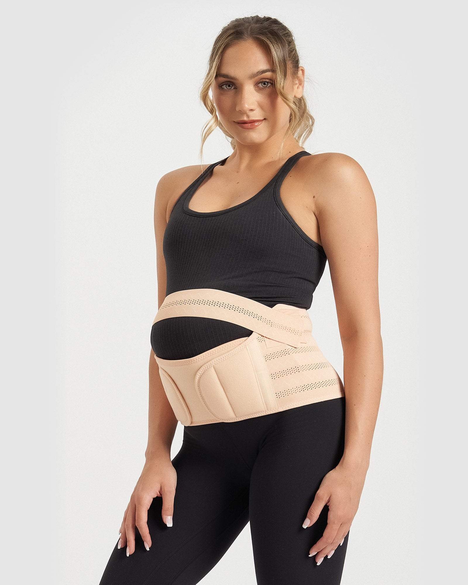 Core Trainer Maternity Belly Band Nude — Be Activewear
