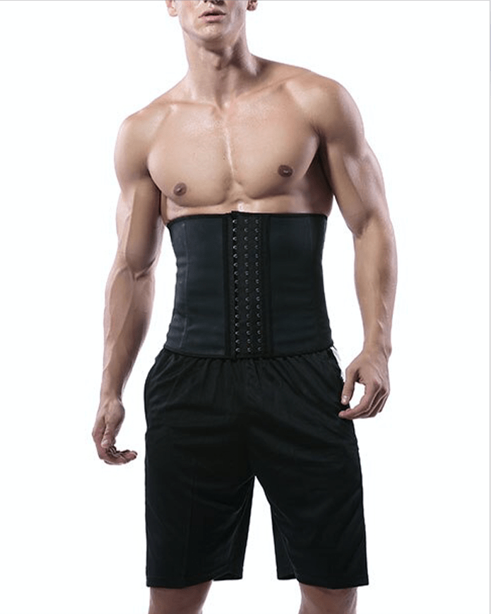 Core Trainer Waist trainer Core Trainer MENS Deluxe Latex Steel Boned Aggressive Black