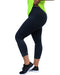 Curvy Chic Leggings High Waist Active Sculpt Tights - Black