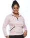 Curvy Chic Long Sleeve Top Stay Cool Long Sleeve Shirt-Pink