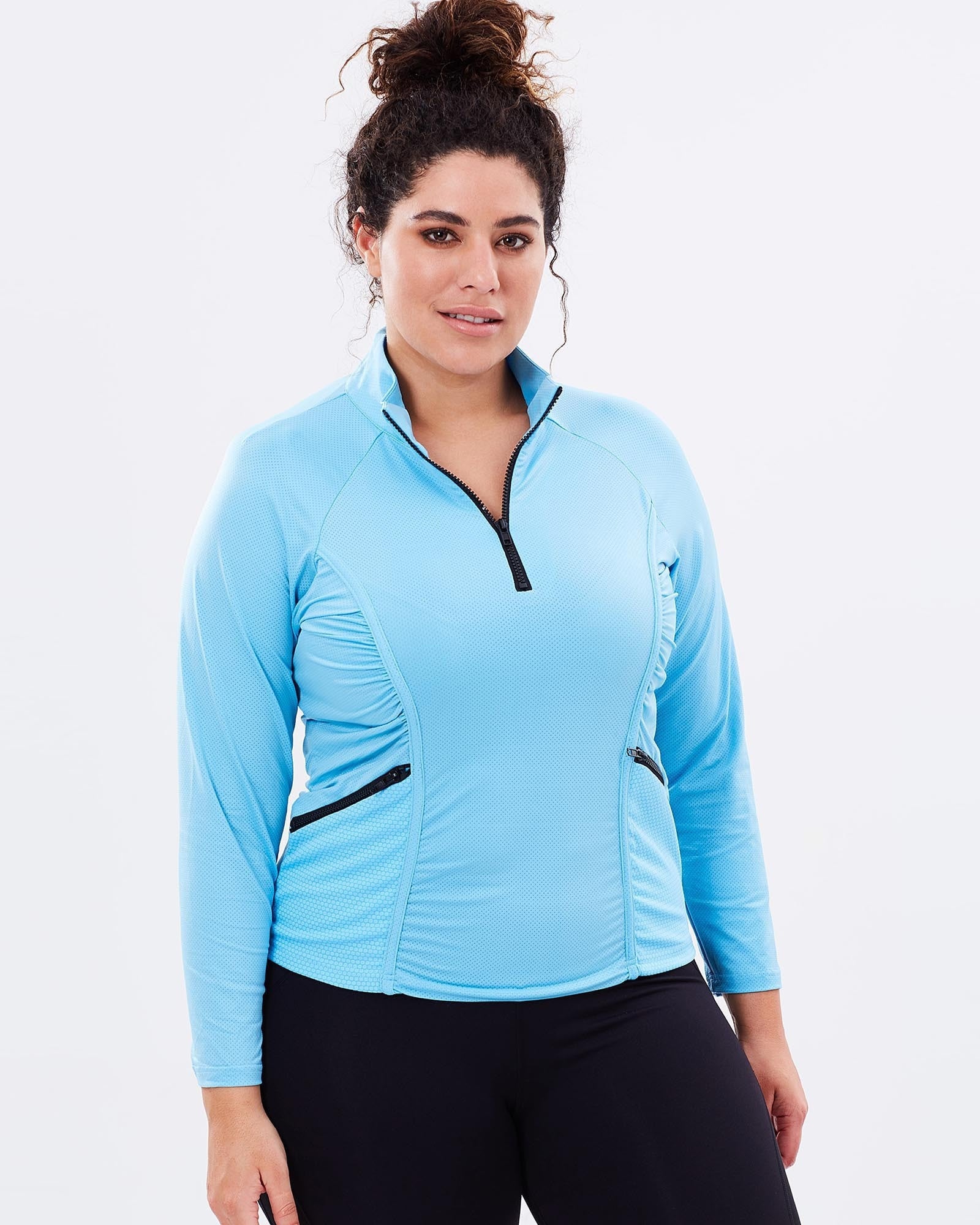 Stay Cool Long Sleeve Top - Blue - Be Activewear