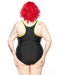 Curvy Chic Sports Racer Back Swimsuit - Zip (E-G)