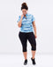 Stay Cool Short Sleeve Top - Blue Print - Be Activewear