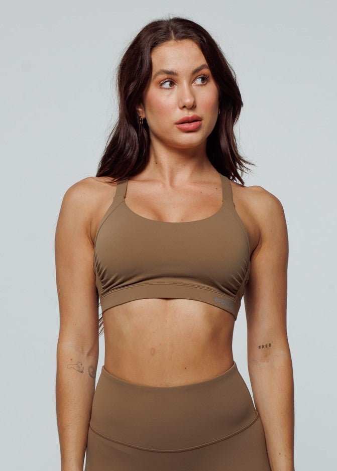 Evolve Apparel Adapt Sports Bra - Caramel