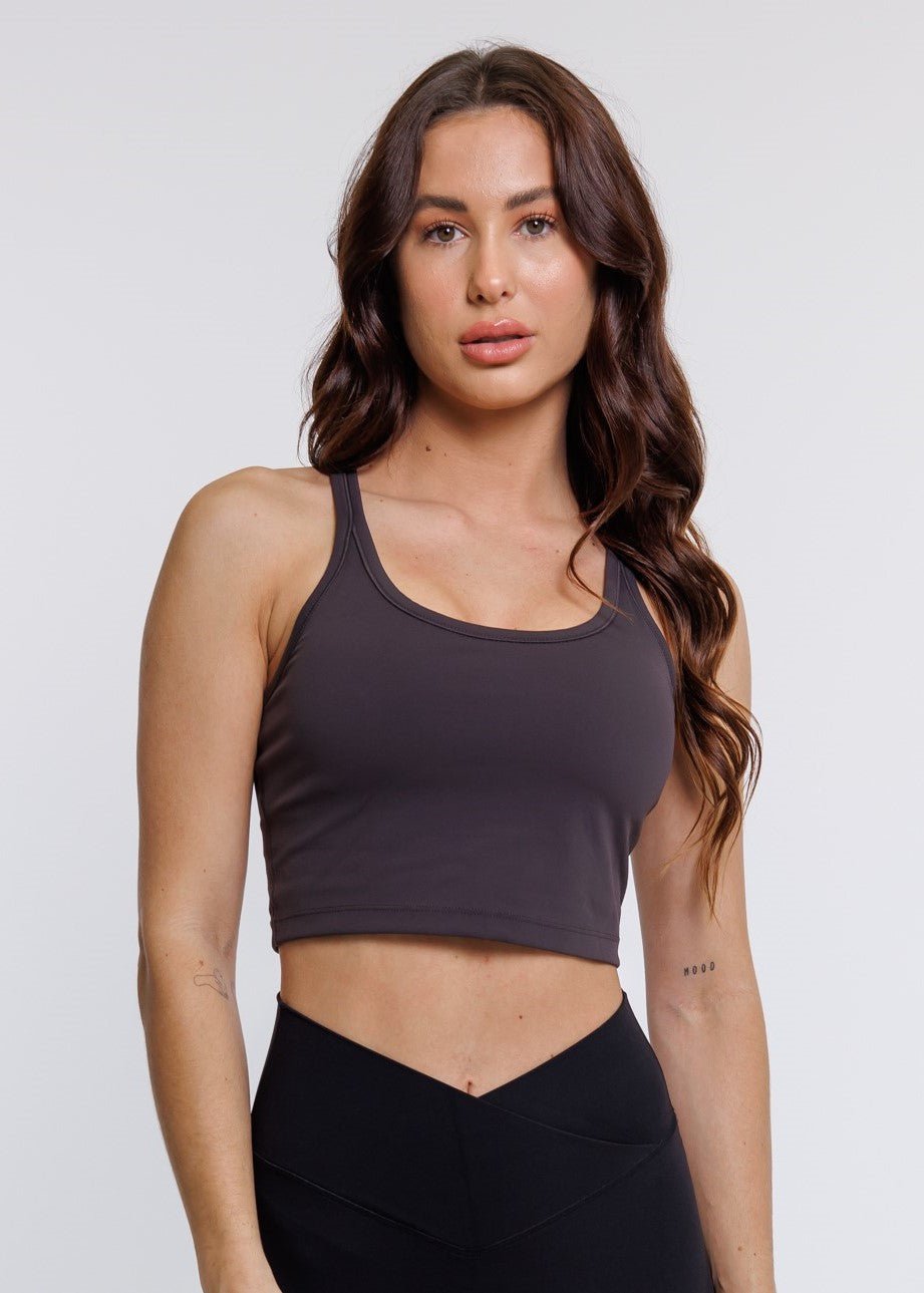 Base Tank - Charcoal | Be Activewear