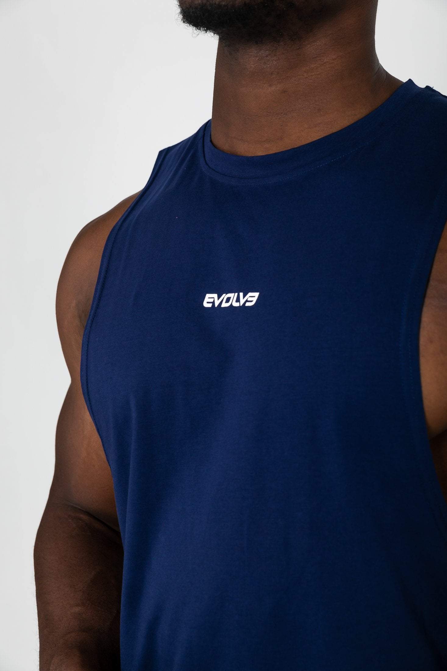Evolve Apparel Critical Muscle Tank - Navy Blue