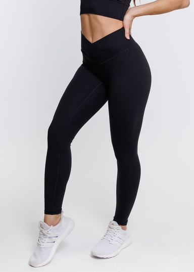 Evolve Apparel Elevate Cross Leggings - Black