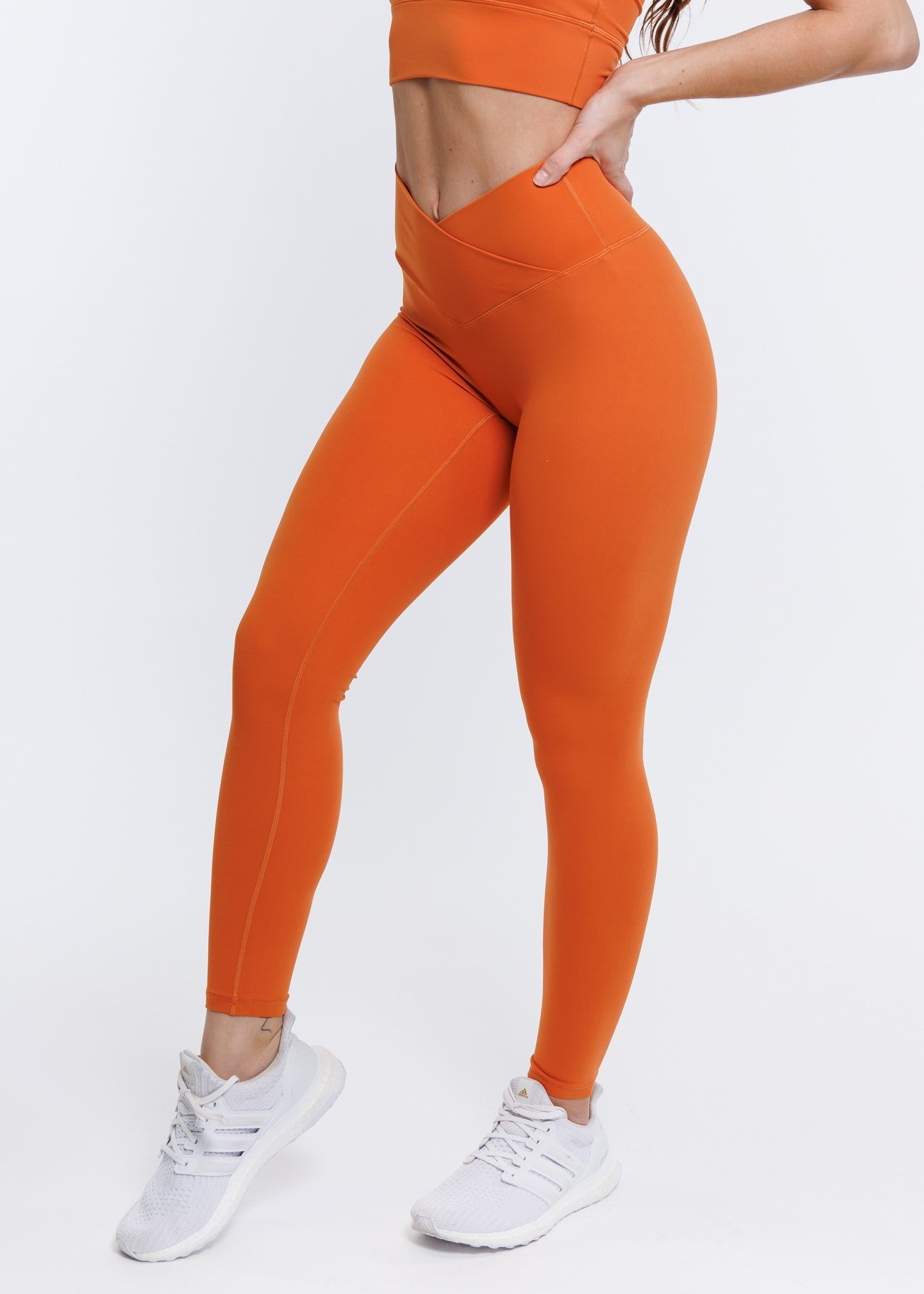 Evolve Apparel Elevate Cross Leggings - Orange
