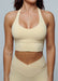 Evolve Apparel Elevate Halter Bra - Buttermilk