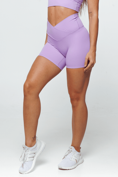 Evolve Apparel Essence Cross Shorts - Lilac