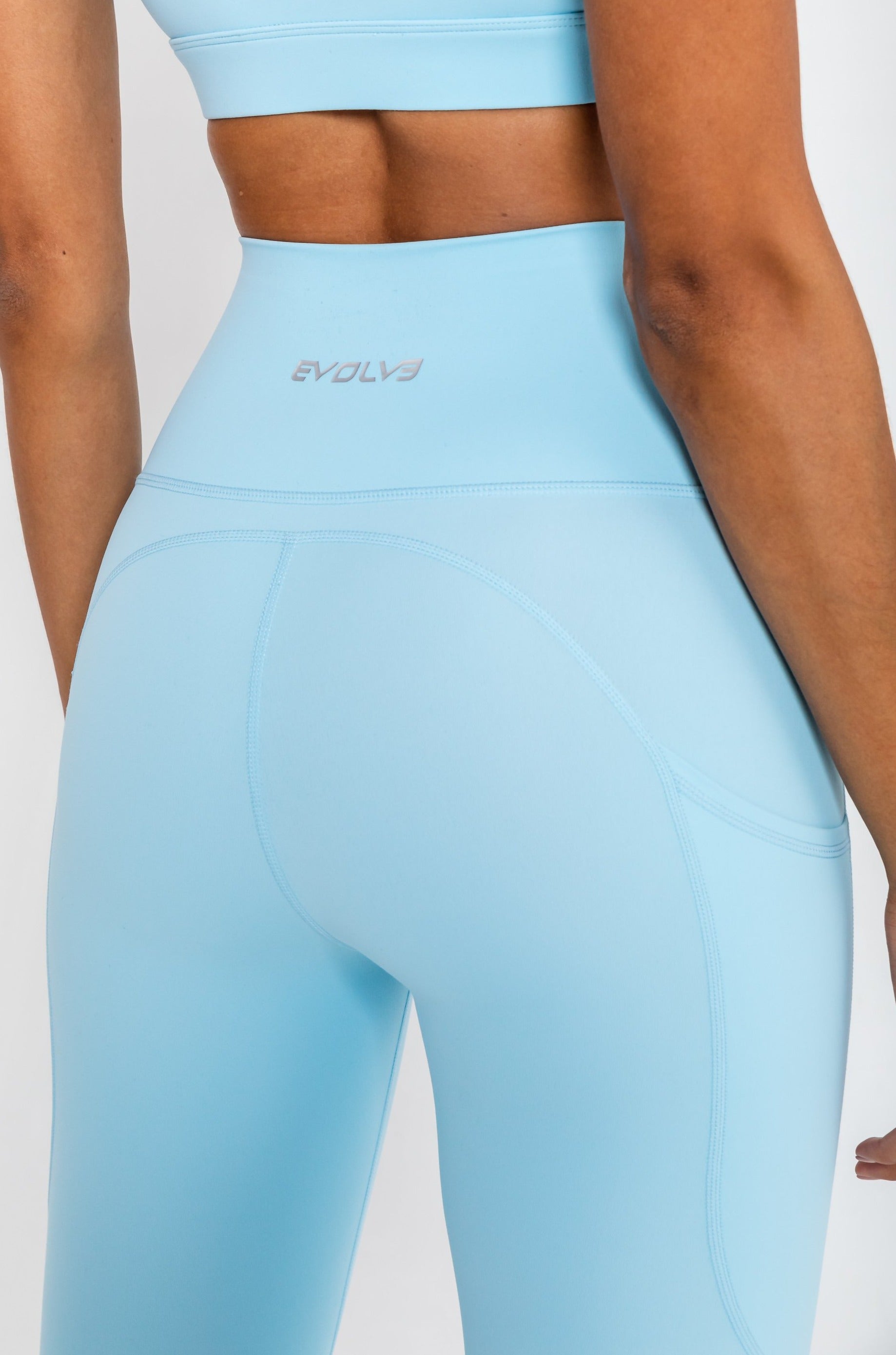 Evolve Apparel Gym Leggings Active Leggings - Pastel Blue