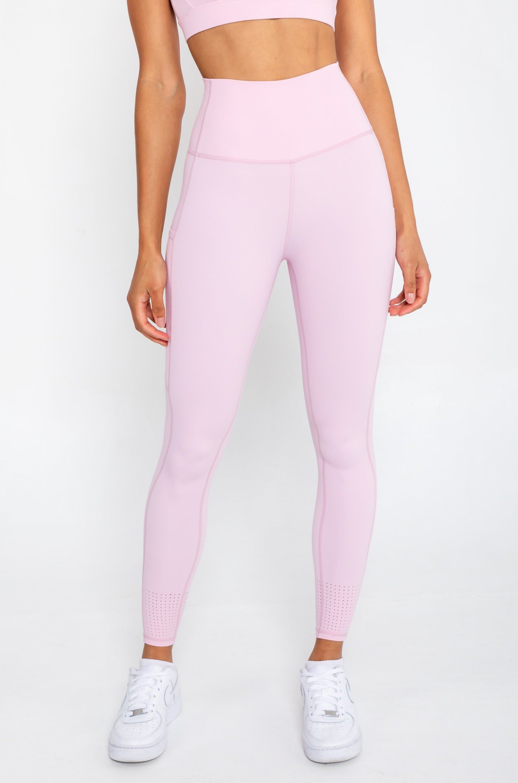 Pretty Little Thing X Booty Bands Active Leggings Pastel Pink