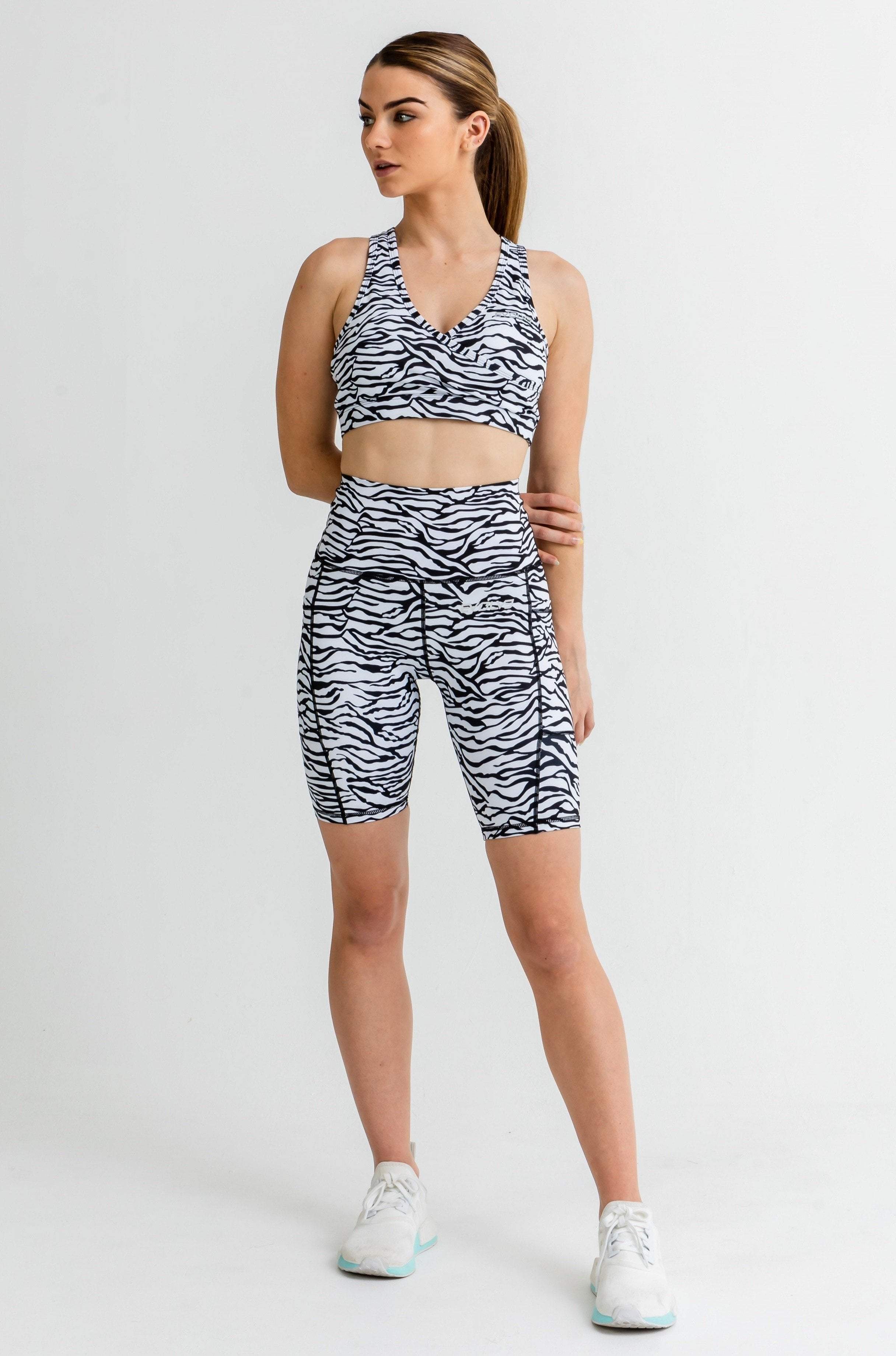 Evolve Apparel Jungle Bike Shorts - Zebra