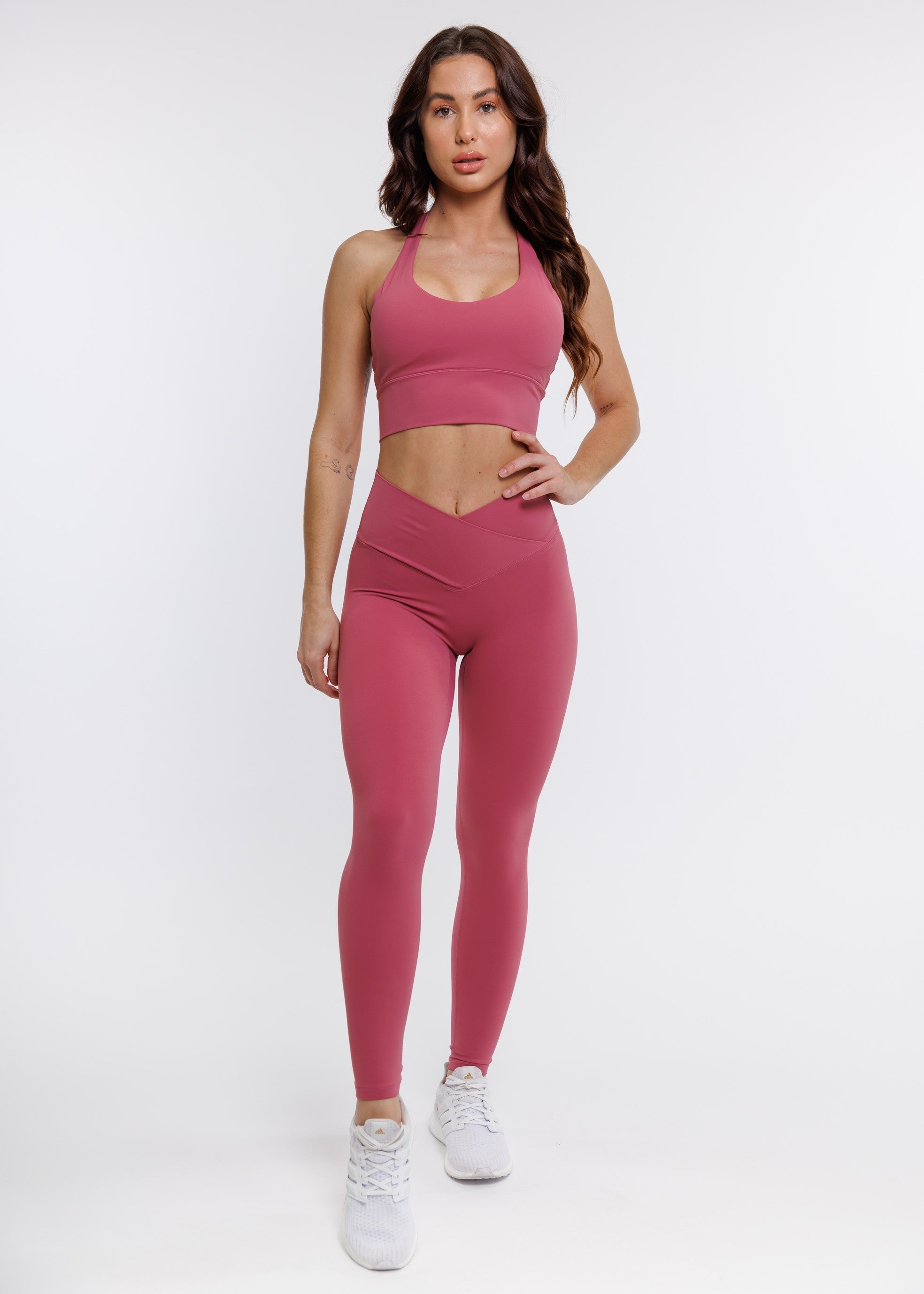 Evolve Apparel Leggings Elevate Cross Leggings - Rose