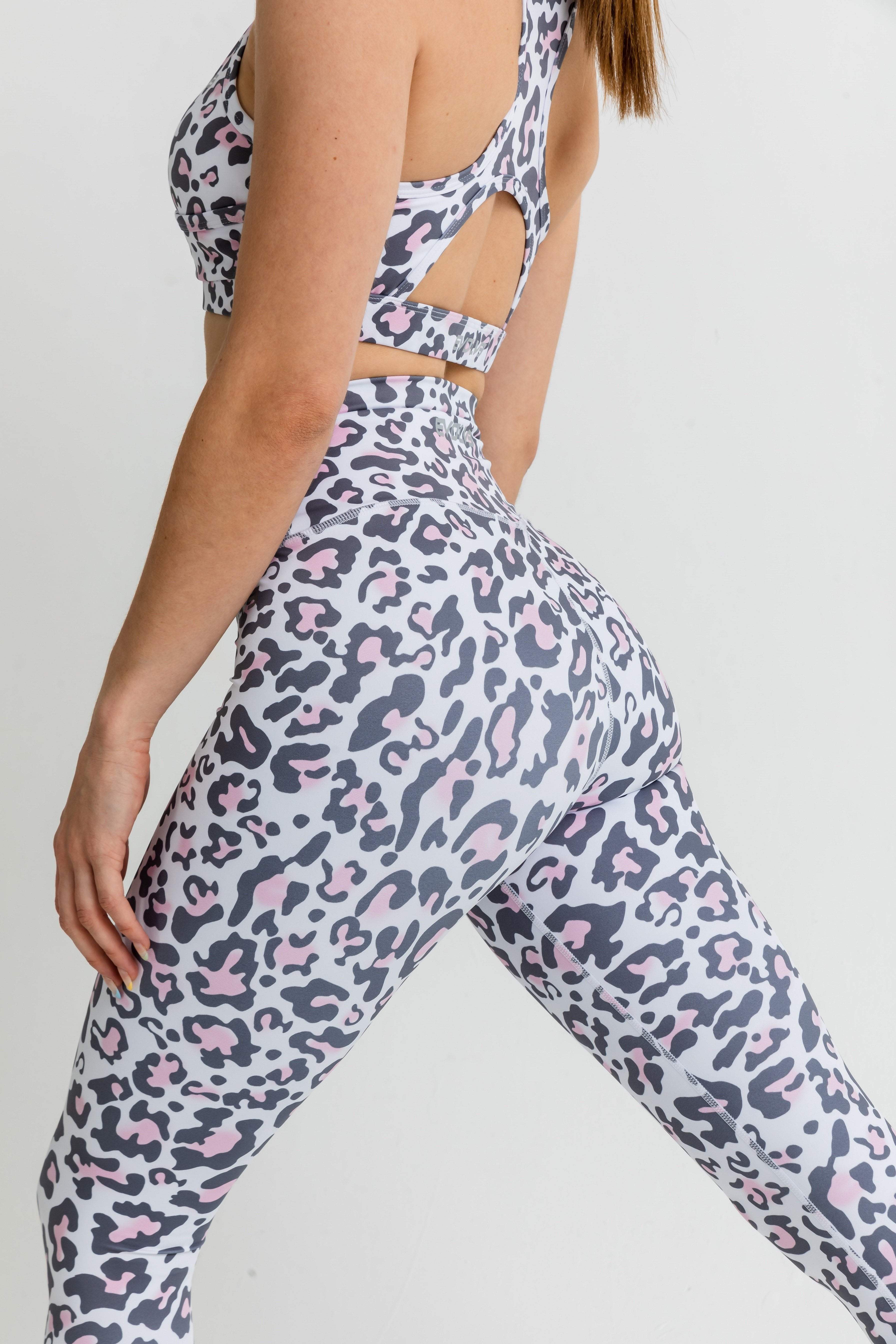 Evolve Apparel Leggings Jungle Leggings - Pink Leopard