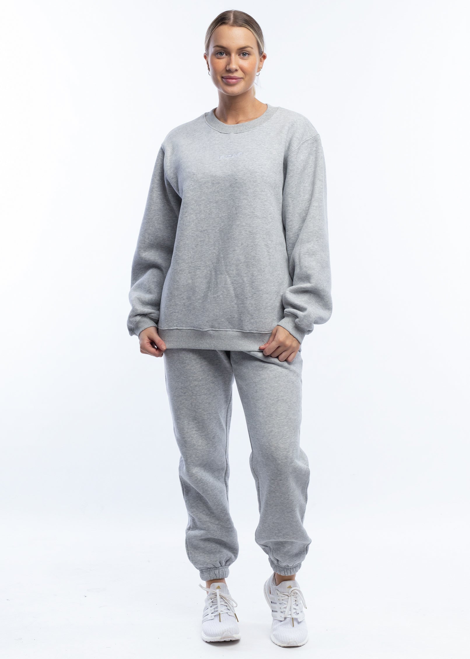 Evolve Apparel Oversized Crewneck - Cloud Grey