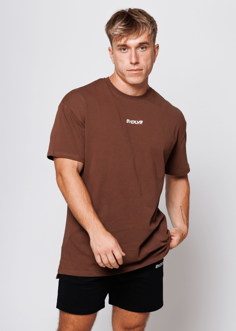 Evolve Apparel Oversized Tee - Chocolate