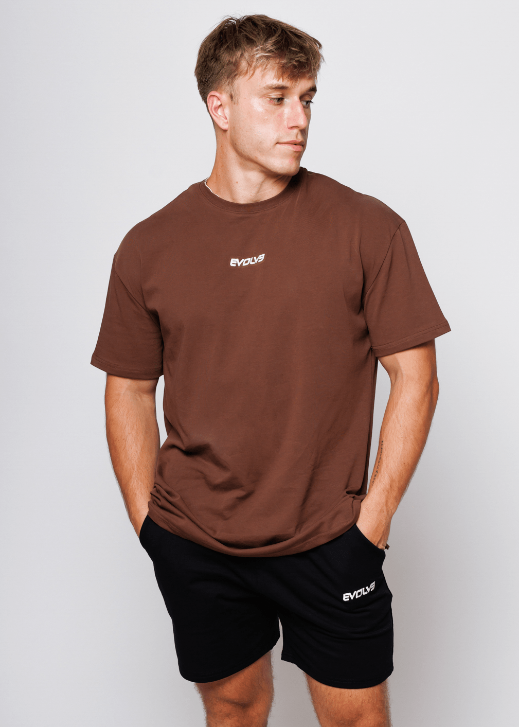 Evolve Apparel Oversized Tee - Chocolate
