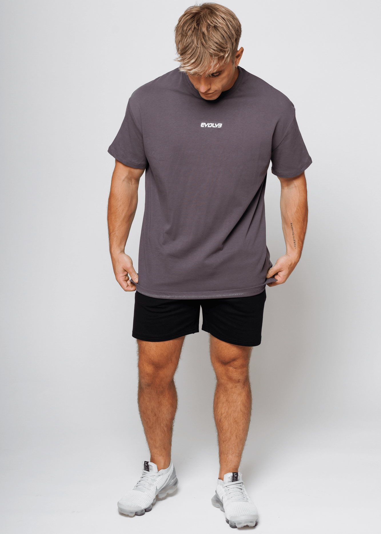 Evolve Apparel Oversized Tee - Slate Grey