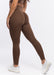 Evolve Apparel Super Scrunch Leggings - Chocolate