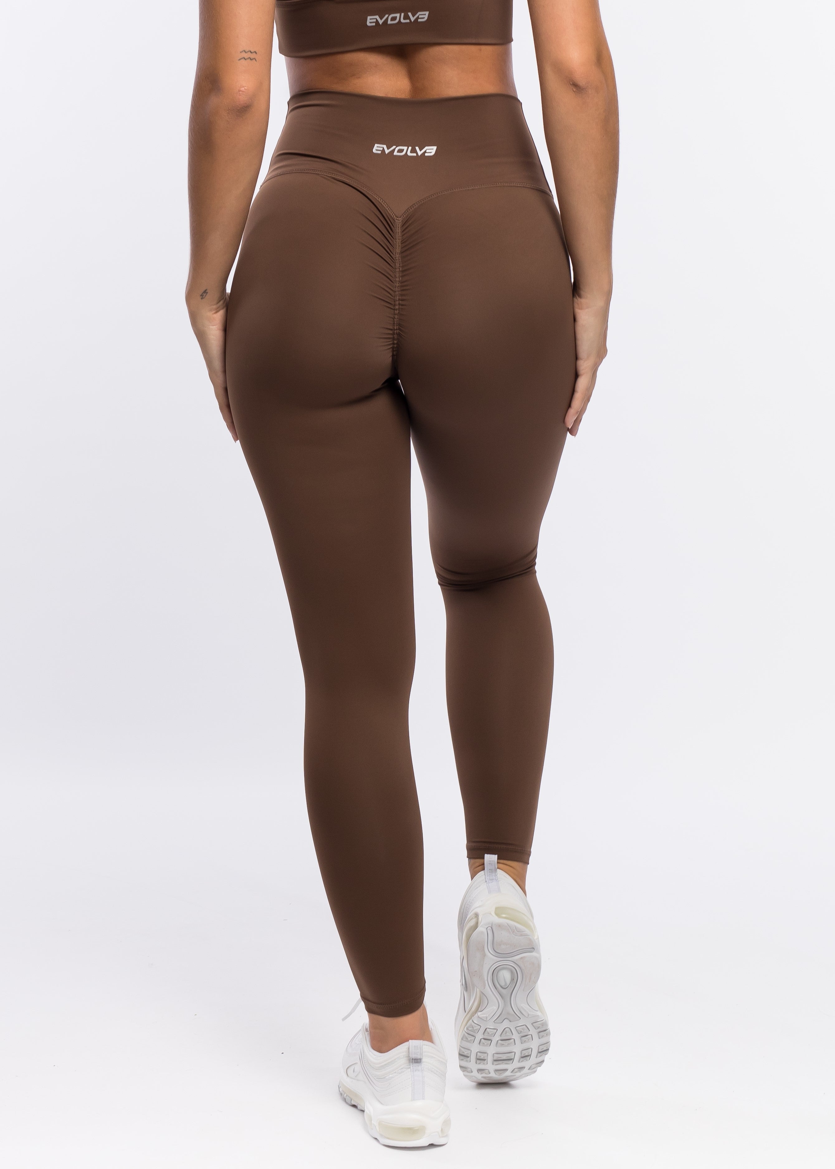 Evolve Apparel Super Scrunch Leggings - Chocolate