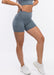 Evolve Apparel Super Scrunch Shorts - Steel Blue