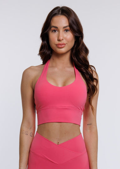 Evolve Apparel Tank Top Elevate Halter Bra - Pink