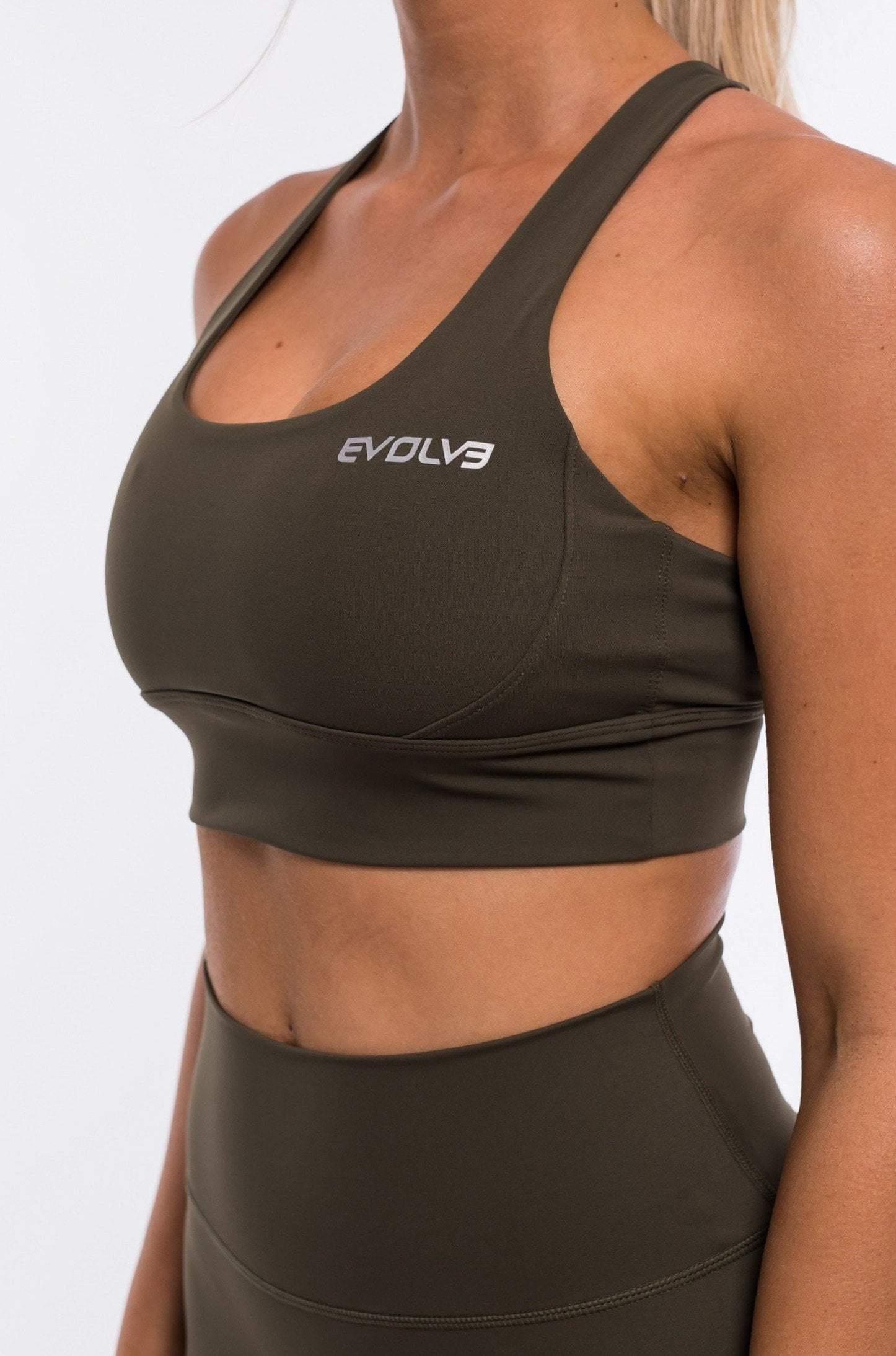 Evolve Apparel Vital Sports Bra - Khaki
