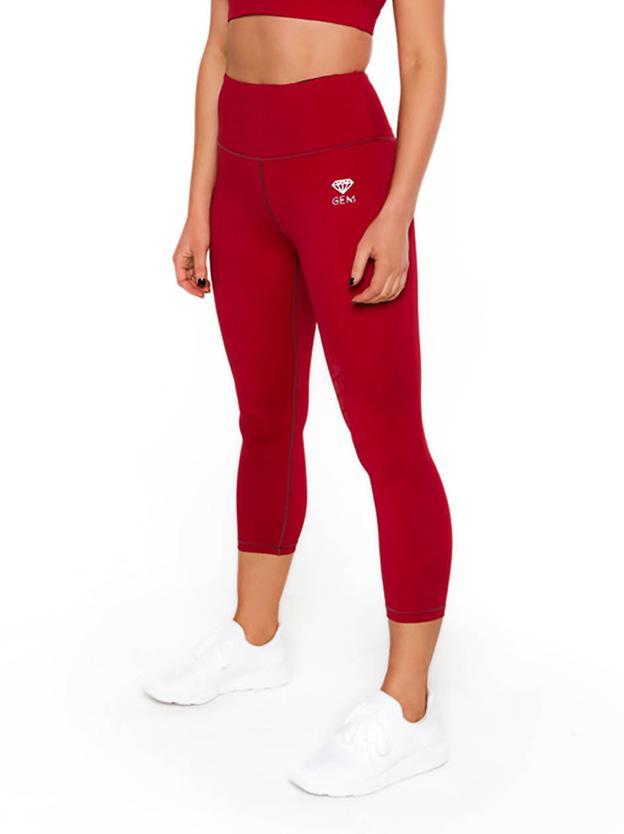 Ava’s 7/8th Tights (Red) - Be Activewear