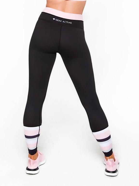 Candy Stripe Full Length Leggings - Be Activewear