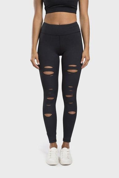 Inexhale Active Tights Ripped Leggings - Black