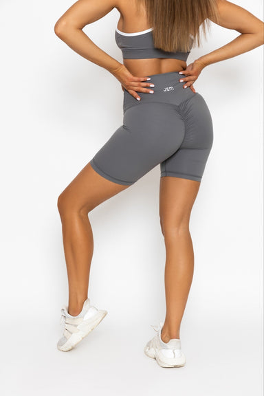 JEM Sporting Booty Shorts Essential Scrunch Shorts - Charcoal