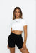 jem sporting XS / white Essential crop tee - white