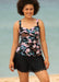 lasculpte skirt Sustainable Tummy Control Tankini Swimwear Blush Floral