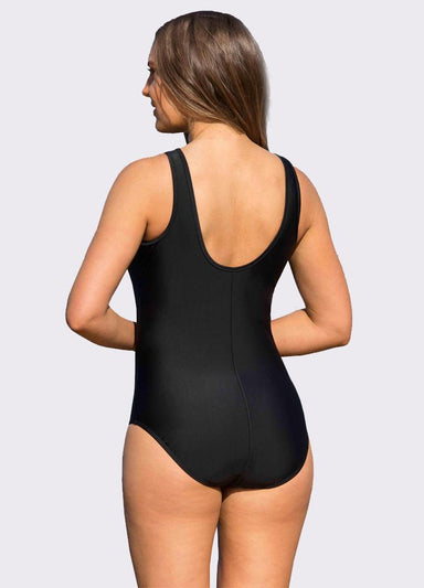 lasculpte Swimmers Chlorine Resistant Mastectomy Sport Block Swimsuit