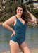 Olive Nautical Stripe Swimsuit - Be Activewear
