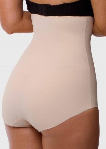 Micro Fiber Shaping High Waist Brief with Silicone - Nude - Be Activewear