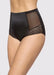 Sheer Shaping full brief lace details  - Black - Be Activewear