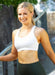 Classic Strappy Sports Bra - White - Be Activewear