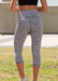 Printed Antimicrobial Crop Legging - Spot Print - Be Activewear
