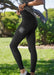 Shaping F/L Tight with Mesh Insert - Black - Be Activewear