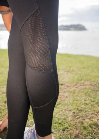 Shaping F/L Tight with Mesh Insert - Black - Be Activewear